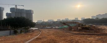 越秀地產(chǎn)里仁洞村F1-1地塊基坑、樁基礎(chǔ)工程2025.2.12-2.16施工剪影